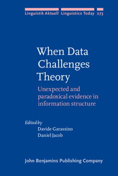 Hardcover When Data Challenges Theory (Linguistik Aktuell/Linguistics Today) Book