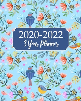 2020-2022 3 Year Planner : Blue Nature, 36 Months Calendar Agenda Schedule Organizer Business Planners and Journal January 2020 to December 20222 with Holidays and Inspirational Quotes