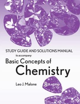 Paperback Basic Concepts of Chemistry, Student Study Guide Book