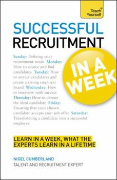 Paperback Successful Recruitment in a Week Book