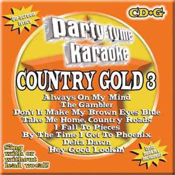 Music - CD Party Tyme Karaoke - Country Gold 3 (8+8-song CD+G Book