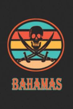 Bahamas: 6x9 Vintage Pirate Sunset Dot Grid Journal Notebook inches 110 pages dots spaced 5mm blank pages composition book (Dot Grid Notebook School Office Supplies)
