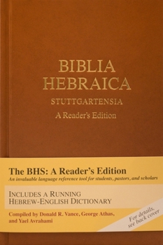 Hardcover Biblia Hebraica Stuttgartensia (Bhs), a Reader's Edition, Hardcover (Hardcover) [Hebrew] Book