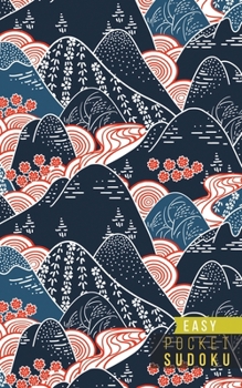 Pocket Sudoku Easy: 158 Easy Sudoku Puzzles | Pocket Sudoku Puzzle Books | Large Print Sudoku Puzzle Books For Adults | Sudoku For Seniors | Travel Size | Japanese Art