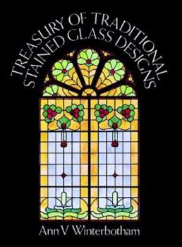 Paperback Treasury of Traditional Stained Glass Designs Book