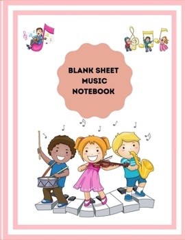 Paperback Blank Sheet Music Notebook Book