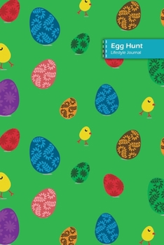 Paperback Egg Hunt Lifestyle Journal, Blank Write-in Notebook, Dotted Lines, Wide Ruled, Size (A5) 6 x 9 In (Green) Book