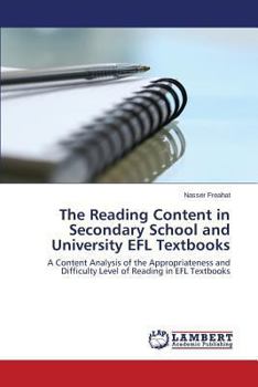 Paperback The Reading Content in Secondary School and University EFL Textbooks Book