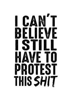 Paperback Notizbuch: Protest Widerstand Demonstration lustig Geschenk 120 Seiten, 6x9 (ca. A5), Karomuster [German] Book