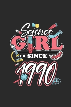 Paperback Science Girl Since 1990: Graph Ruled Notebook - Journal For Scientist And Student Lab Book