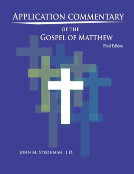 Paperback APPLICATION COMMENTARY of the GOSPEL OF MATTHEW Book