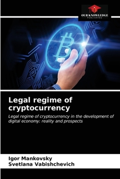 Paperback Legal regime of cryptocurrency Book