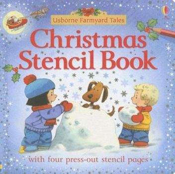 Board book Christmas Stencil Book [With 4 Press-Out Stencil Pages] Book