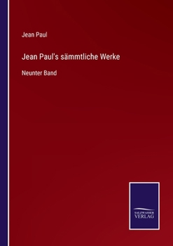 Paperback Jean Paul's sämmtliche Werke: Neunter Band [German] Book