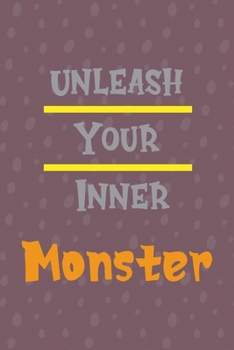 Unleash Your Inner Monster: Notebook Journal Composition Blank Lined Diary Notepad 120 Pages Paperback Purple Bubble Monster C