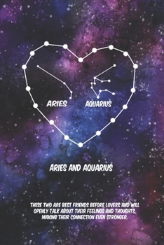 2020 The Astrology of Love for Aries with  aquarius : horoscope,love, relationship and compatibility: Lined Notebook / journal gift, 110 pages, 6x9 inches, matte finish cover