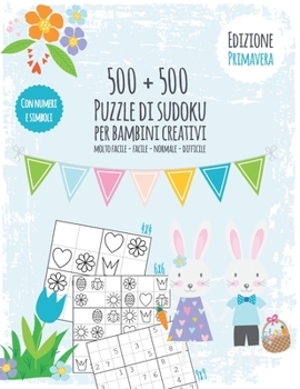 Paperback Stagioni Sudoku libro per bambini creativi: Puzzle fun per ragazzi - Libro Sudoku con 500 numeri e simbolo Sudoku - Difficoltà da facile a difficile - [Italian] Book