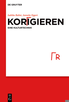 Hardcover Korrigieren - Eine Kulturtechnik [German] Book