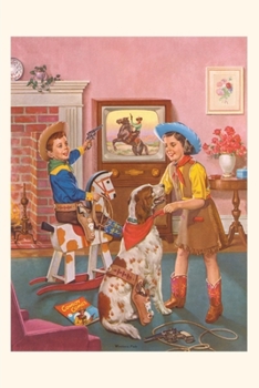 Paperback Vintage Journal Kids Playing Cowboys Book