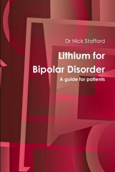 Paperback Lithium for Bipolar Disorder a guide for patients Book