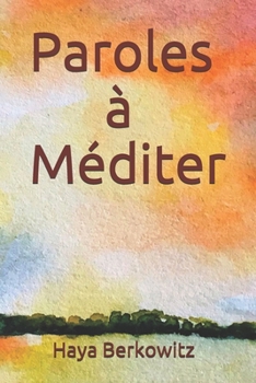 Paperback Paroles à Méditer [French] Book