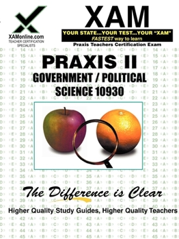 Paperback Praxis Government/Political Science 10930 Teacher Certification Test Prep Study Guide Book