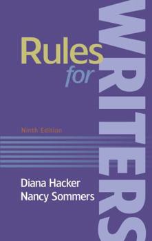 Paperback Rules for Writers Ninth Edition (Custom Edition) Book