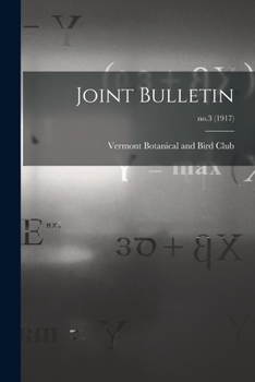 Paperback Joint Bulletin; no.3 (1917) Book