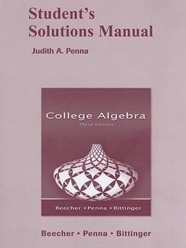 Paperback College Algebra (Student's Solutions Manual ) Book