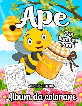 Paperback Ape Album da Colorare per Bambini: Libri da Colorare Bambini 4 Anni + [Italian] Book