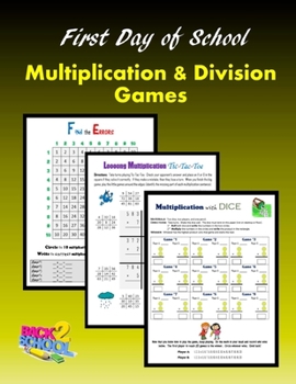 Paperback First Day of School: Multiplication and Division Games Book