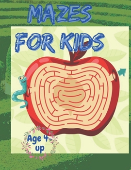 Paperback Mazes for kids age 4-up: 60 mazes for kids children and adults large size 8.5*11 Book