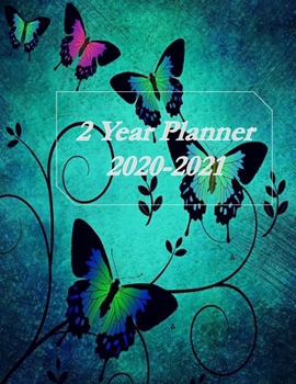 Paperback 2 Year Planner 2020- 2021: Weekly Monthly planner for 2 year/24months from Jan 2020 - Dec 2021 come with Month tab Book