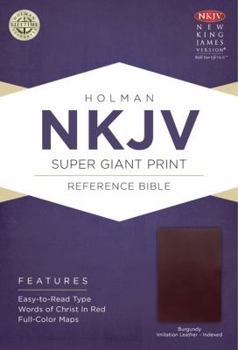 Imitation Leather Super Giant Print Reference Bible-NKJV [Large Print] Book
