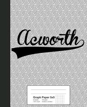 Paperback Graph Paper 5x5: ACWORTH Notebook Book