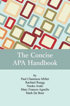 Paperback The Concise APA Handbook Book