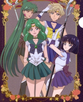Notebook: Sailor Moon Anime Soft Glossy Cover College Ruled Pages Book 7.5 x 9.25 Inches 110 Pages