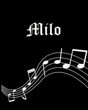 Milo: Sheet Music Note Manuscript Notebook Paper | Personalized Custom First Name Cover | Musician Composer Instrument Composition Book | 12 Staves a ... | Create, Compose & Write Creative Songs