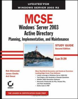 Paperback MCSE: Windows Server 2003 Active Directory Planning, Implementation, and Maintenance [With CDROM] Book