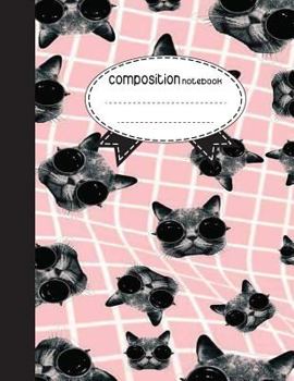 Paperback Composition Notebook, 8.5 x 11, 110 pages: Vintage Cat: (Notebooks) Book
