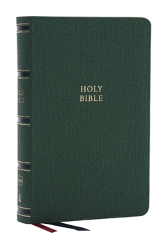 Imitation Leather Nkjv, Single-Column Reference Bible, Verse-By-Verse, Green Leathersoft, Red Letter, Comfort Print Book