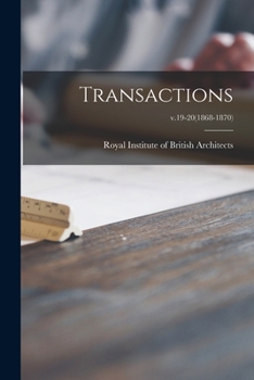 Paperback Transactions; v.19-20(1868-1870) Book