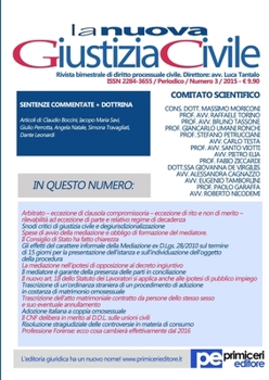 Paperback La Nuova Giustizia Civile (Numero 3/2015) [Italian] Book
