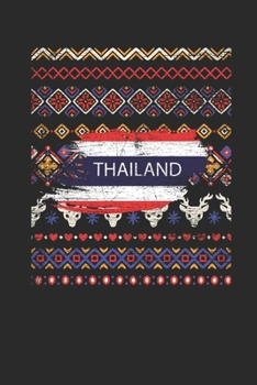 Ugly Christmas - Thailand Flag: Dotted Bullet Notebook – Christmas Gift for Kids, Women, Men Girls And Boys
