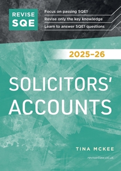 Paperback Revise SQE Solicitors' Accounts 2025-26 Book