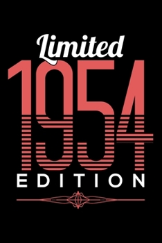 Paperback Limited 1954 Edition: Dot Grid Journal, Diary, Notebook, 6x9 inches with 120 Pages. Book