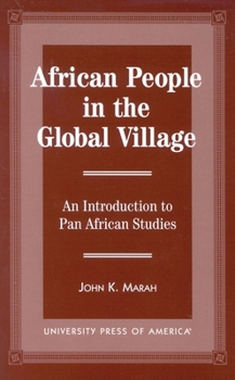 Paperback African People in the Global Village: An Introduction to Pan African Studies Book
