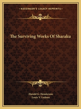 Paperback The Surviving Works Of Sharaku Book