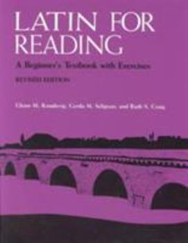 Paperback Latin for Reading: A Beginner's Textbook with Exercises Book