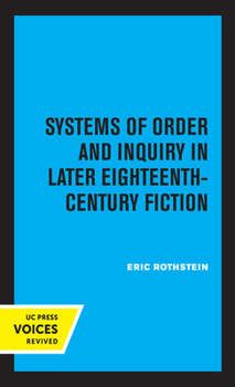 Paperback Systems of Order and Inquiry in Later Eighteenth-Century Fiction Book